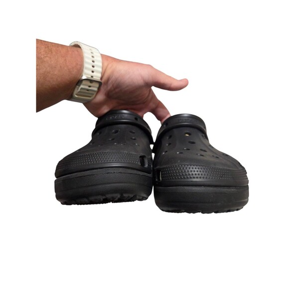 Crocs Unisex Baya Platform Clog Sandals Black Women's Size 8 Classic Comfort SH1 - Picture 3 of 8